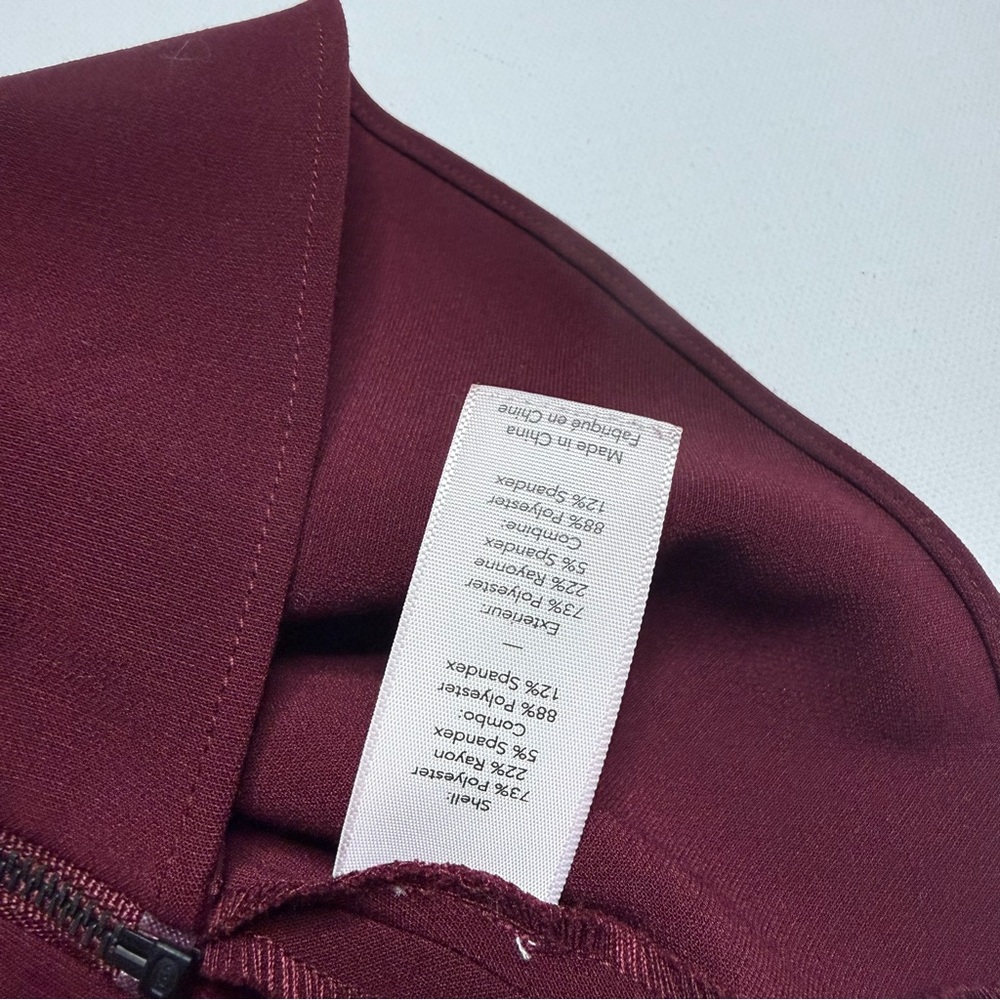 LIKELY Revolve Tearose Strapless Flared Tube Top Burgundy Maroon - Picture 5 of 5